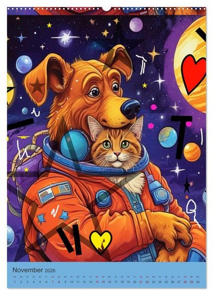 Produktbild: Coole Tiere der Pop Art (Wandkalender 2026 DIN A2 hoch), CALVENDO Monatskalender