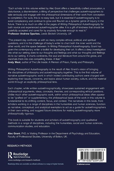 Produktbild: Writing Philosophical Autoethnography