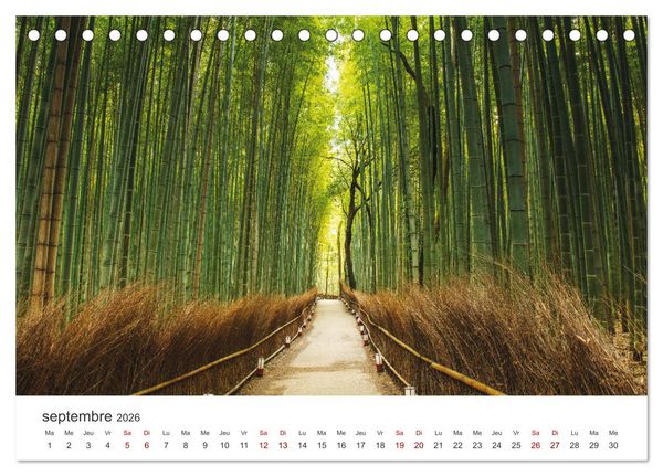 Produktbild: Jardiner au Japon (Calendrier de bureau 2026 DIN A5 vertical), CALVENDO calendrier mensuel