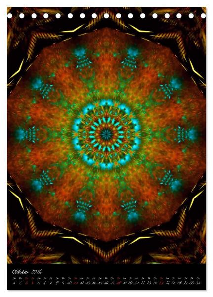 Produktbild: Mandala - Esoterik & Meditation (Tischkalender 2026 DIN A5 hoch), CALVENDO Monatskalender