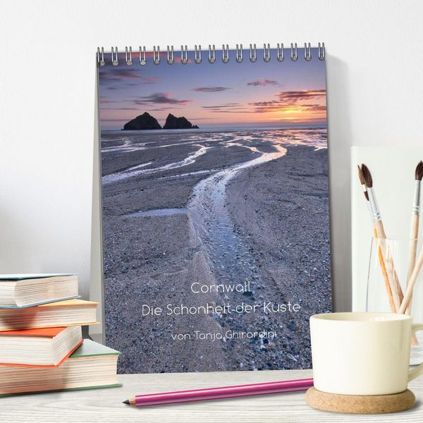 Produktbild: Cornwall - Die Sch&ouml;nheit der K&uuml;ste (Tischkalender 2026 DIN A5 hoch), CALVENDO Monatskalender