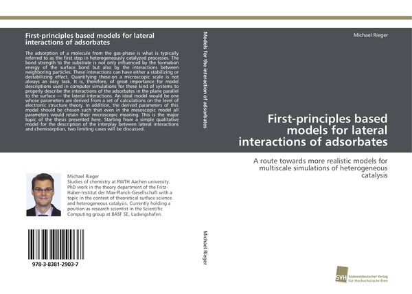 Produktbild: First-principles based models for lateral interactions of adsorbates
