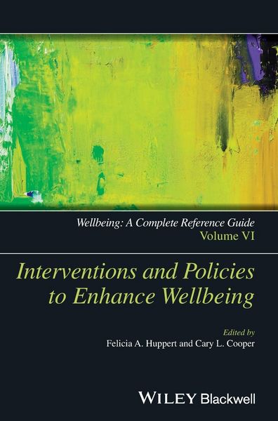 Produktbild: Wellbeing: A Complete Reference Guide, Interventions and Policies to Enhance Wellbeing
