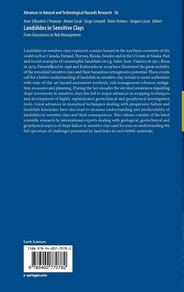 Produktbild: Landslides in Sensitive Clays