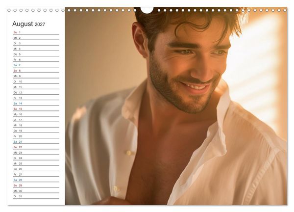 Produktbild: Sinnliche M&auml;nner (Wandkalender 2027 DIN A3 quer), CALVENDO Monatskalender