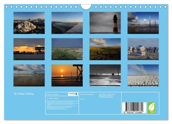 Produktbild: St. Peter Ording (Wandkalender 2026 DIN A4 quer), CALVENDO Monatskalender