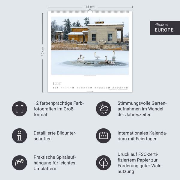 Produktbild: Ein Spaziergang durch Preu&szlig;ische Schl&ouml;sser und G&auml;rten Kalender 2027