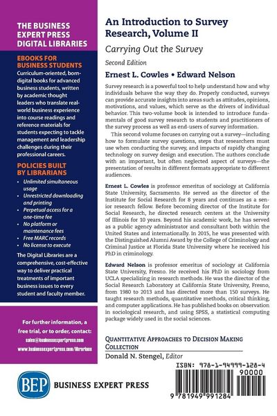 Produktbild: An Introduction to Survey Research, Volume II