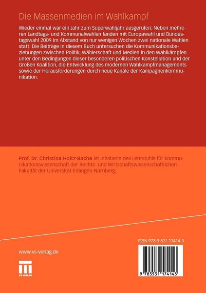 Produktbild: Die Massenmedien im Wahlkampf