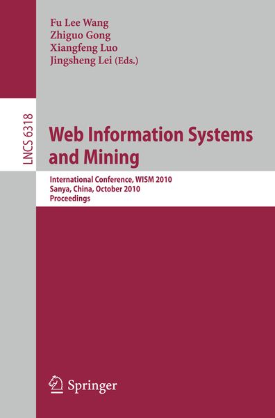 Produktbild: Web Information Systems and Mining