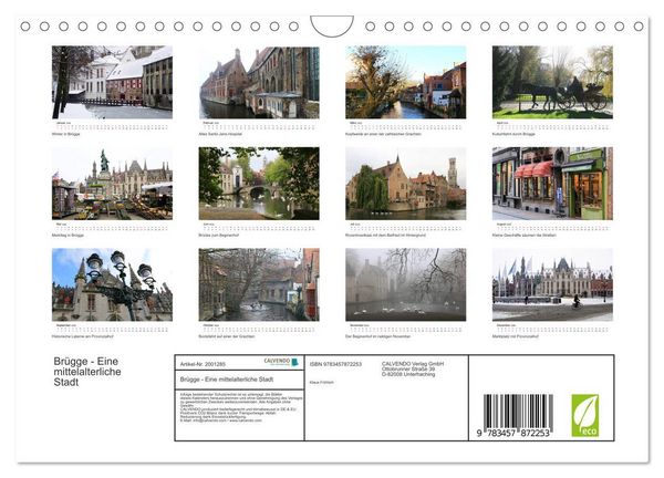 Produktbild: Br&uuml;gge - Eine mittelalterliche Stadt (Wandkalender 2026 DIN A4 quer), CALVENDO Monatskalender
