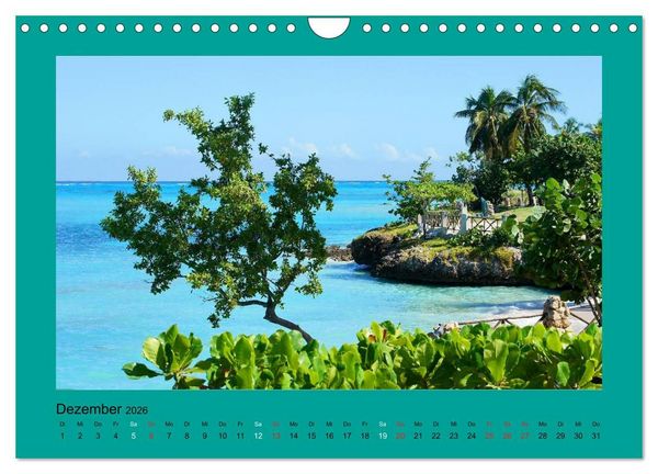 Produktbild: Die sch&ouml;nsten Str&auml;nde Karibik (Wandkalender 2026 DIN A4 quer), CALVENDO Monatskalender
