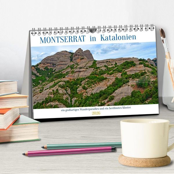 Produktbild: MONTSERRAT in Katalonien (Tischkalender 2026 DIN A5 quer), CALVENDO Monatskalender