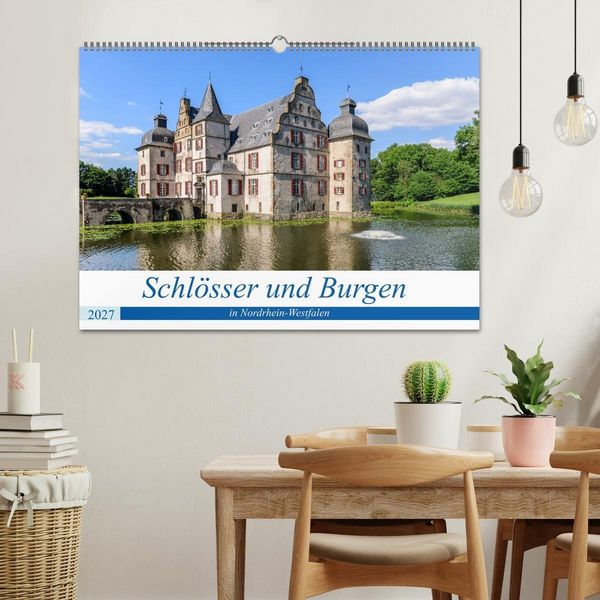 Produktbild: Schl&ouml;sser und Burgen in NRW (Wandkalender 2027 DIN A2 quer), CALVENDO Monatskalender
