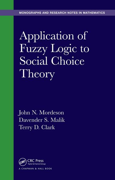 Produktbild: Application of Fuzzy Logic to Social Choice Theory