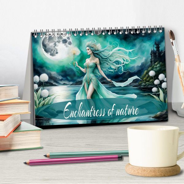 Produktbild: Enchantress of nature (Desk Calendar 2026 DIN A5 landscape), CALVENDO 12 Month DeskCalendar