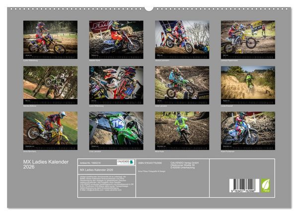 Produktbild: MX Ladies Kalender 2026 (hochwertiger Premium Wandkalender 2026 DIN A2 quer), Kunstdruck in Hochglanz