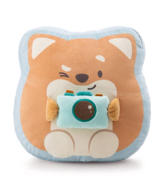 Produktbild: Kuscheltier Hund Hiro mit Kamera 35x33x12cm