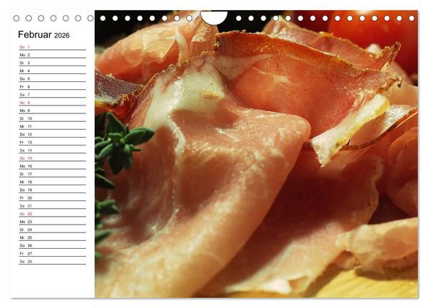 Produktbild: Brotzeit. Herzhaft und beliebt (Wandkalender 2026 DIN A4 quer), CALVENDO Monatskalender
