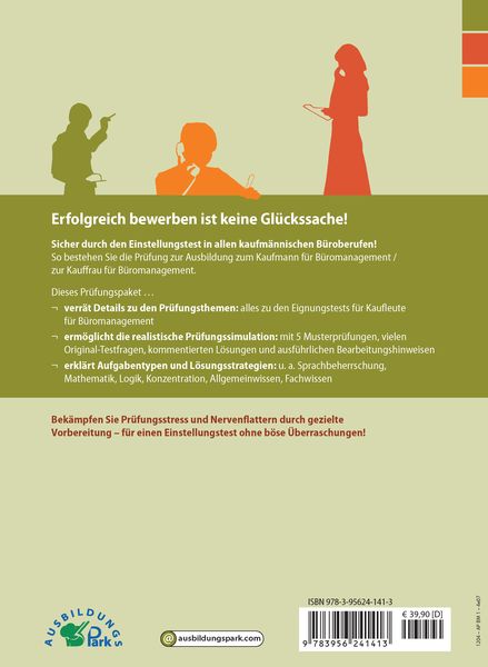 Produktbild: Der Einstellungstest / Eignungstest zur Ausbildung zum Kaufmann / zur Kauffrau f&uuml;r B&uuml;romanagement