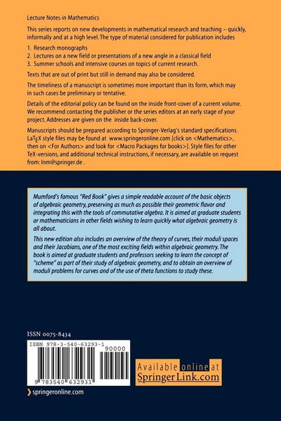 Produktbild: The Red Book of Varieties and Schemes
