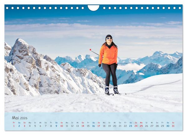 Produktbild: Langlaufen - f&uuml;r K&ouml;rper und Seele (Wandkalender 2026 DIN A4 quer), CALVENDO Monatskalender