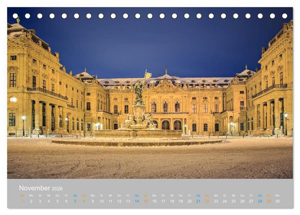 Produktbild: W&uuml;rzburg - Stadt der Kirchen (Tischkalender 2026 DIN A5 quer), CALVENDO Monatskalender