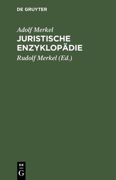 Produktbild: Juristische Enzyklop&auml;die