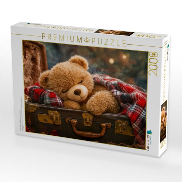 Produktbild: CALVENDO Puzzle Dieser Koffer ist ein toller Schlafplatz | 2000 Teile Lege-Gr&ouml;&szlig;e 90x67cm Foto-Puzzle f&uuml;r gl&uuml;ckliche Stunden