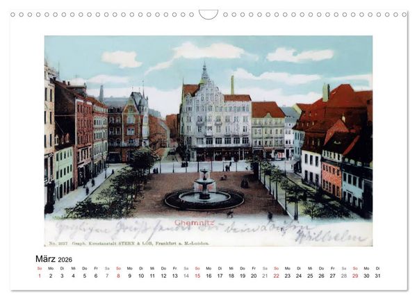Produktbild: Gr&uuml;&szlig;e aus Chemnitz (Wandkalender 2026 DIN A3 quer), CALVENDO Monatskalender
