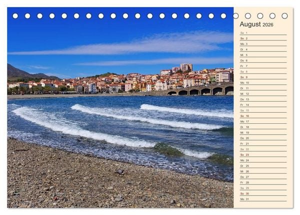 Produktbild: Cote Vermeille - Wo die Pyren&auml;en das Meer k&uuml;ssen (Tischkalender 2026 DIN A5 quer), CALVENDO Monatskalender