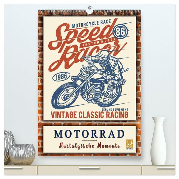 Produktbild: Motorrad - nostalgische Momente (hochwertiger Premium Wandkalender 2026 DIN A2 hoch), Kunstdruck in Hochglanz