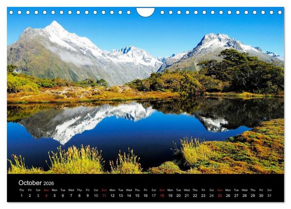 Produktbild: New Zealand (Wall Calendar 2026 DIN A4 landscape), CALVENDO 12 Month Wall Calendar