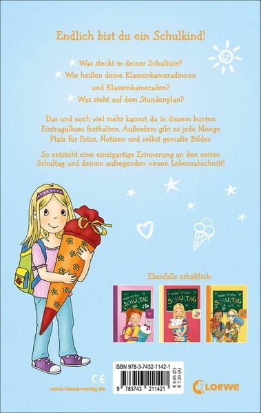 Produktbild: Mein erster Schultag - Mädchen (Hellblau)