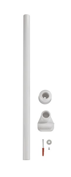 Produktbild: Deckenst&uuml;tze f&uuml;r Duschstange Wei&szlig; 57 cm, f&uuml;r Stangen mit &Oslash; 2 / 2,5 cm