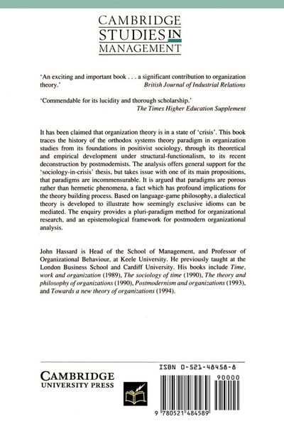 Produktbild: Sociology and Organization Theory