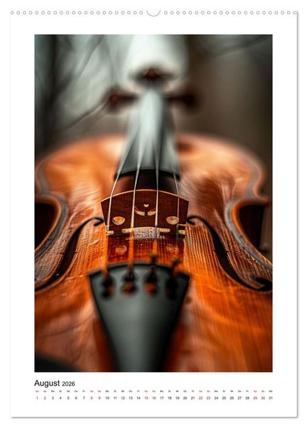Produktbild: Fantastische Violine (Wandkalender 2026 DIN A2 hoch), CALVENDO Monatskalender
