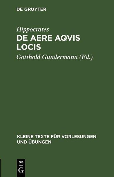 Produktbild: De aere aqvis locis