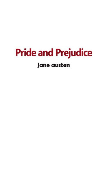 Produktbild: Pride and Prejudice