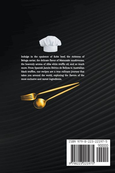Produktbild: Luxury Recipes - Golden Cookbook in Black and White