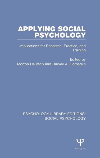 Produktbild: Applying Social Psychology