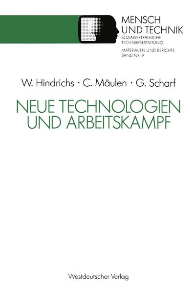 Produktbild: Neue Technologien und Arbeitskampf