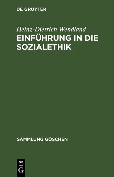 Produktbild: Einf&uuml;hrung in die Sozialethik