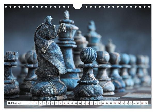 Produktbild: Schach &ndash; Wenn Schachfiguren Charakter zeigen (Wandkalender 2027 DIN A4 quer), CALVENDO Monatskalender