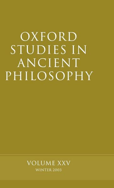 Produktbild: Oxford Studies in Ancient Philosophy