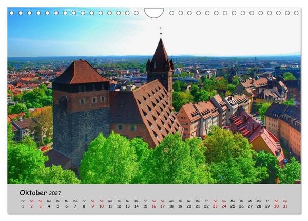 Produktbild: N&uuml;rnberg. Du bist so sch&ouml;n (Wandkalender 2027 DIN A4 quer), CALVENDO Monatskalender