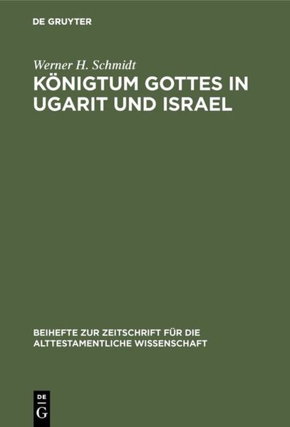 Produktbild: K&ouml;nigtum Gottes in Ugarit und Israel