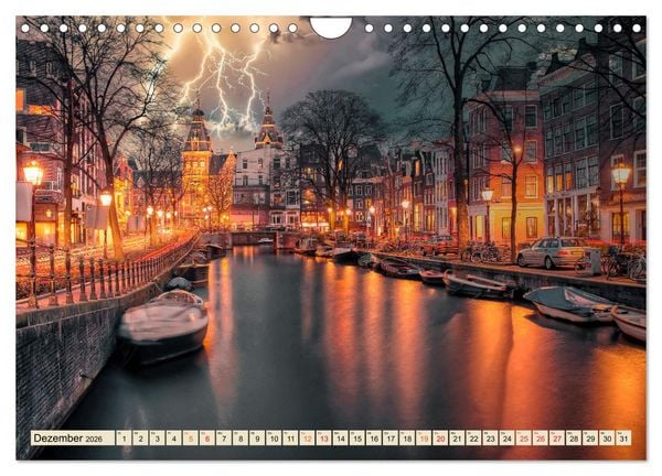 Produktbild: Metropolen - Weltst&auml;dte im Blitzlicht (Wandkalender 2026 DIN A4 quer), CALVENDO Monatskalender
