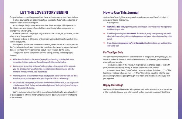 Produktbild: Love Is Blind: Dating Journal