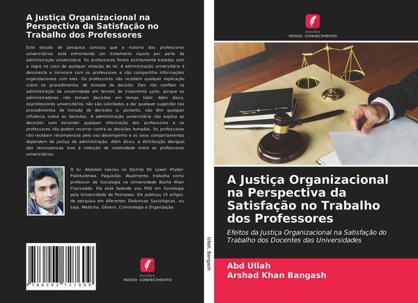 Produktbild: A Justi&ccedil;a Organizacional na Perspectiva da Satisfa&ccedil;&atilde;o no Trabalho dos Professores